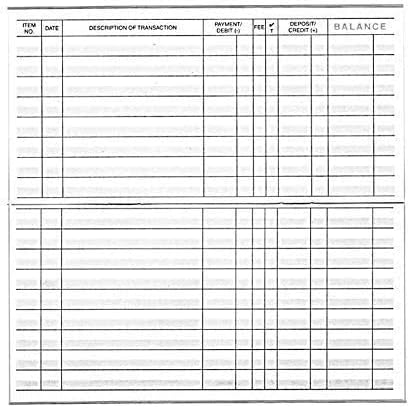 Checkbook Transaction Register with 2021-2022-2023 Calendars