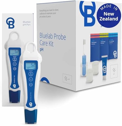 Bluelab pH Pen - ± 0.1 pH Accurate - Durable Double Junction Probe | Waterproof and Floats - Auto Temperature Compensation - Made in NZ