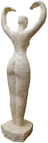 Design Toscano Neolithic Style Gaia Earth Mother Woman Indoor/Outdoor Garden Statue, 40 inches tall, Cast Stone Resin, Rough Stone Finish