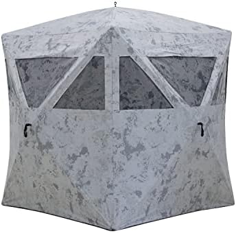 Barronett Blinds Radar Portable Hunting Blind, Pop-Up Hub Blind, Zipperless Windows, Lightweight, 2-Person, 67" x 71" x 71"