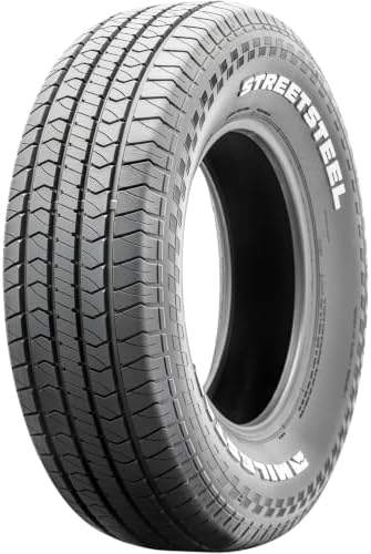 Milestar STREETSTEEL All-Season Radial Tire - P225/70R14 98T | Passenger Touring All Season Traction 98T Rated Standard Load Radial Construction Raised White Letters Tire