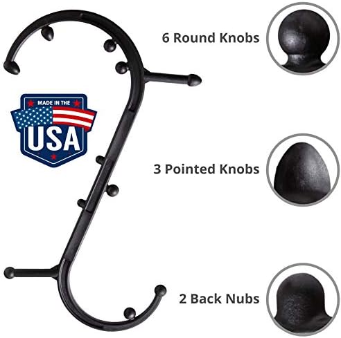 Body Back Buddy Classic Black & Massage Stick Bundle for Muscle Pain Relief | FSA Eligible Massage Bundle For Trigger Point Therapy, Deep Tissue Pain Relief, Muscle Tension Relief, (Stick color varies)