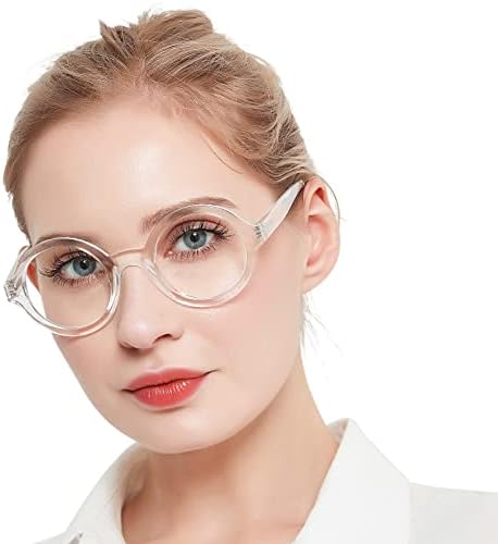 MARE AZZURO Round Reading Glasses 2.5 Women Stylish Readers 0 1.00 1.25 1.50 1.75 2.00 2.25 2.50 2.75 3.00 3.50 4.00 5.00 6.00 (Black 250)