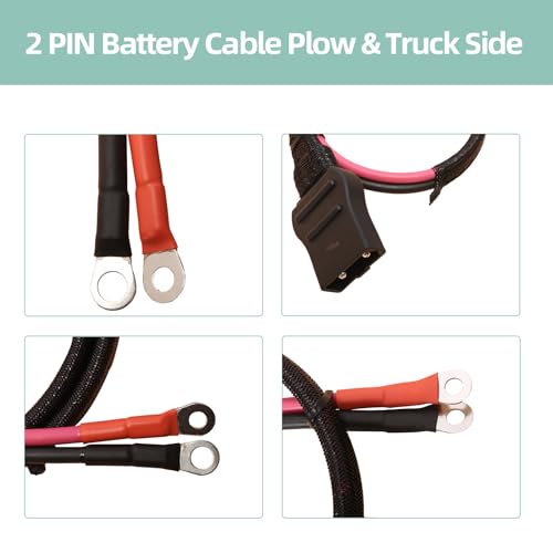 2 PIN Battery Cable Plow & Truck Side, for Western Fisher Snow Plow | #OE 21294 61169 63411 8274 8245