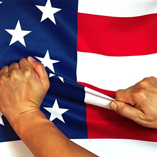 ANLEY Fly Breeze American National Flag 4x6 Foot Polyester - Vivid Color and Fade proof - Canvas Header and Brass Grommets - Banner Flags 4 X 6 Ft