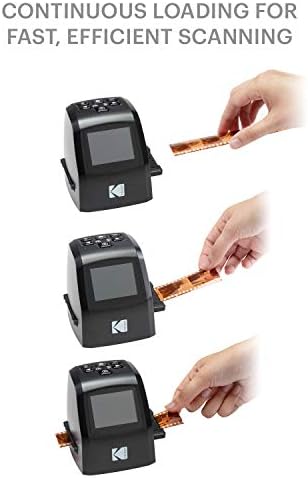 KODAK Mini Digital Film & Slide Scanner, 35mm, 126, 110, Super 8, 2.4" LCD