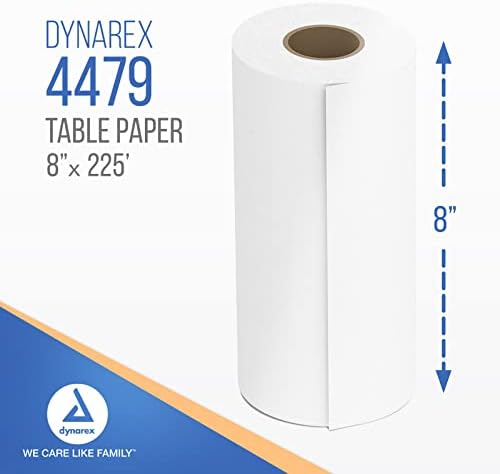 Dynarex Headrest Table Paper, Smooth and High-Quality Exam Table Paper, Used in Medical, Massage, and Chiropractic Tables to Protect Patients