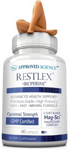 Approved Science Restlex for Restless Legs – Magnesium Glycinate for Calm Legs and Restful Legs – Natural Itching, Crawling