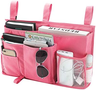 Bseash Bunk Bed Organizer, Bedside Caddy Hanging Bed Organizer Storage Bag 8 Pockets, for College Dorm Rooms Bed, Hospital Bed, Baby Bed Rails