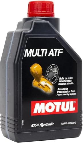 Motul Multi ATF 100% Synthetic Automatic Transmission Fluid – Multi-Vehicle ATF for Dexron III, Mercon & Import Applications, Smooth Shifting & Wear Protection, 1 Liter