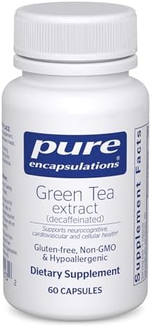 Pure Encapsulations Green Tea Extract (Decaffeinated) | Hypoallergenic Antioxidant Support for All Cells in the Body* | 120 Capsules | Decaffeinated Green Tea Extract, Antioxidant Support for All Cells in the Body*, Non-GMO