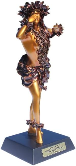 Tikimaster Pohakea Hula Dancer Over The Rainbow - Kim Taylor Reece Statue | #ktr696933131012