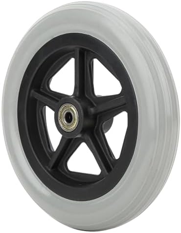 Wheelchair Front Wheels, 7 Inch Front Caster Disabled Anti-Slip Rubber Wheels Wheel Replacement for Wheelchairs, Rollators, Walkers