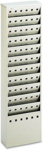 Safco 4321BL Steel Magazine Rack, 11 Pockets - Durable Wall Mounted Black Steel Construction with Optional Base - Perfect Office or School Resource Solution