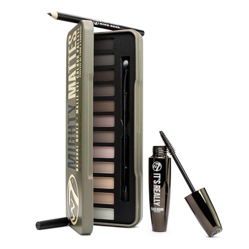 W7 Mighty Mattes Eyeshadow Palette - 12 Nude Shades | Long-Lasting Matte Eyeshadows, Flawless Natural Finish