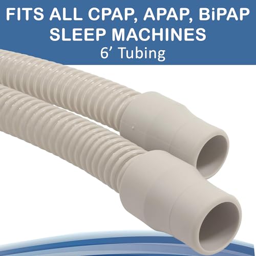Roscoe Medical Lightweight CPAP Hose, 6 feet - Flexible CPAP Tubing, Compatible with Resmed Airsense, Philips Respironics, Fisher & Paykel