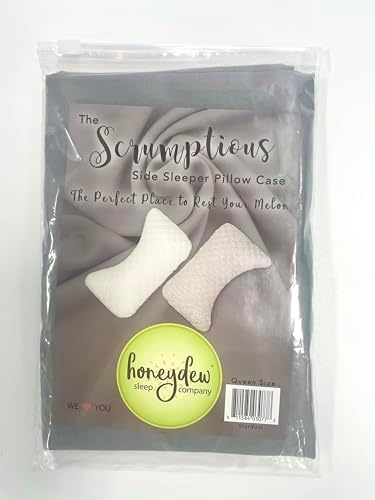 Honeydew Queen Side Pillow Case - Fits The Scrumptious and Essence Curved Pillows for Side Sleeping - Comfortable and Soft Cooling Viscose Made from