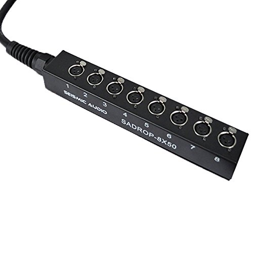 Seismic Audio SADROP-6x30 6 Channel Drop Snake Cable, 30-Feet Pro Audio Sub Snake