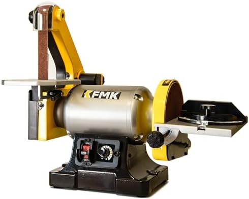2x42 in. Belt Sander & 6" Disc Sander Combo, 3.5Amp Bench & 1/2HP Belt Sander for Woodworking, Metalworking & Knife Making, Sharpening