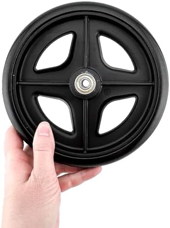 AlveyTech 7" Rear Wheel for Drive Medical Rollator - Replacement Wheels fit Drive Aluminum (728-R728), for 4-Wheel Walker, Rolling Walkers