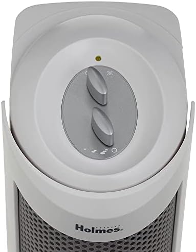 Holmes True HEPA Allergen Remover Mini Tower Air Purifier with Optional Ionizer | Small Space Air Purifier, White (HAP706-NU-1)