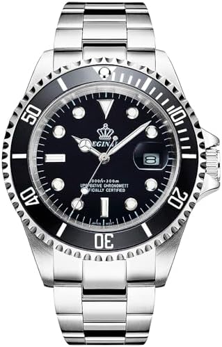 Reginald Men's Diver-Inspired Quartz Watch Sapphire Crystal 40mm