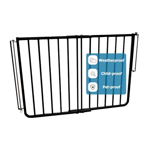 Cardinal Gates SS30OD Stairway Special Outdoor Baby & Pet Gate, Brown | SS30OD Stairway Special fits 27-42.5 in; weather-resistant outdoor baby/pet gate for stairs, decks, patios and porches.