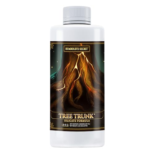 Humboldts Secret Tree Trunk | Potassium Silicate Additive | Liquid Fertilizer for Thicker Stalks, Stress Resistance & Branch Development | Indoor & Outdoor Plant Food, Hydroponic Nutrients, 32 Ounce