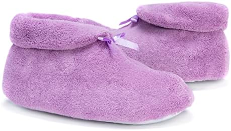 Soft Ones womens Micro Chenille Boot With Satin Bow