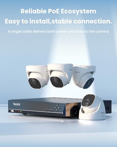 REOLINK 8CH 4K/8MP Home Security Camera System with 2TB HDD RLK8-800D4