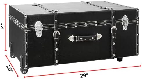 DormCo Texture® Brand Trunk - Black - Large