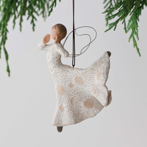 Willow Tree Lots of Love Ornament, Sculpted Hand-Painted Figure | Celebrating Friendship and Sentiment, Cast from a Susan Lordi Original Carving, Cast Resin Keepsake, Ready to Hang