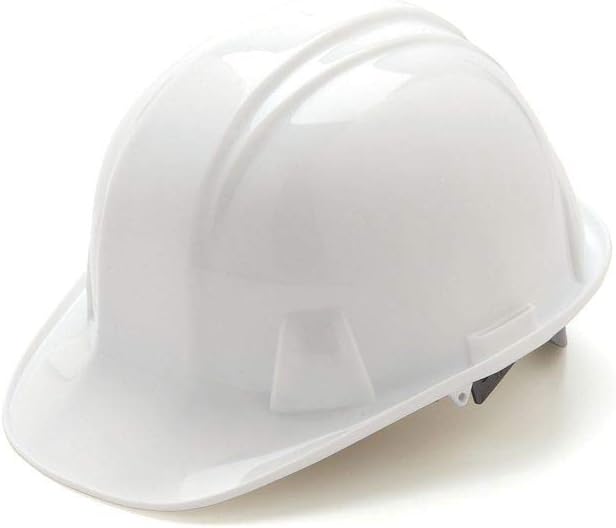 Pyramex SL Series Cap Style Hard Hat with 4 Point Ratchet - Durable HDPE Shell for Reliable Impact Protection, Rain Trough, Low Profile Design, Lightweight Comfort for All Head Sizes