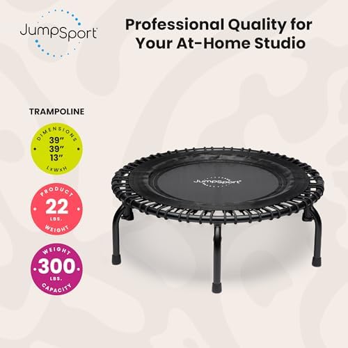 JumpSport 39” PRO Fitness Trampoline for Adults