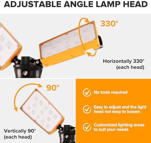 LUTEC Upgraded 5000K 15000 LM 105 W LED Work Light with Telescoping Tripod