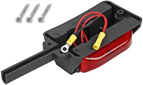 Partsam 2x 4 LED Clearance Trailer Fender Lights Amber Front Red Back 4 Diodes RH/LH
