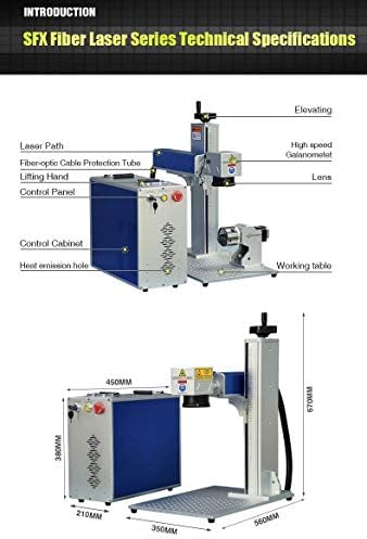 US Stock 60W Fiber Laser Engarver Machine MOPA JPT M7 Fiber Laser Marking Engraveing Machine with 175×175mm lens and 80mm Rotary Chuck Mopa Marker