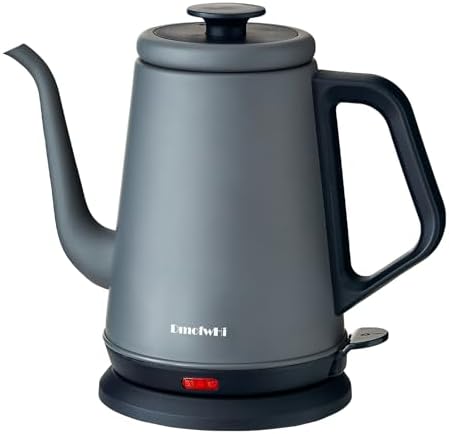 DmofwHi 1000W Gooseneck Electric Kettle (1.0L), 100% Stainless Steel BPA Free Tea Kettle with Auto Shut - Off Protection