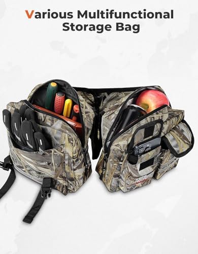 KEMIMOTO ATV Tank Bag, Water-resistant Warm Cooler Motorcycle Saddle Bag