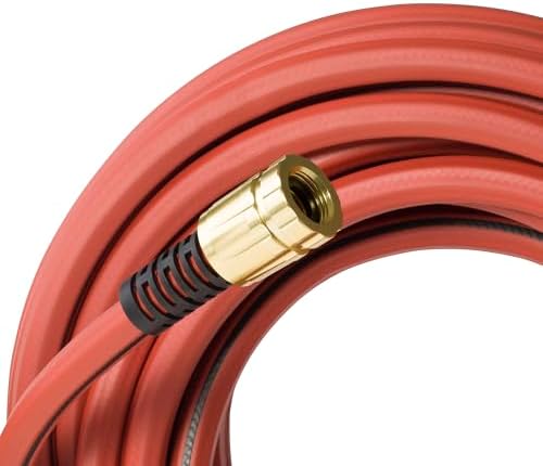 Element ContractorFARM Heavy Duty Watering Hose, 100' Length, 3/4" Diameter, 400+ PSI, Red