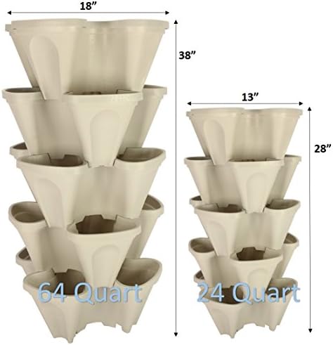 Mr. Stacky 5 Tiered Vertical Gardening Planter, Indoor & Outdoor
