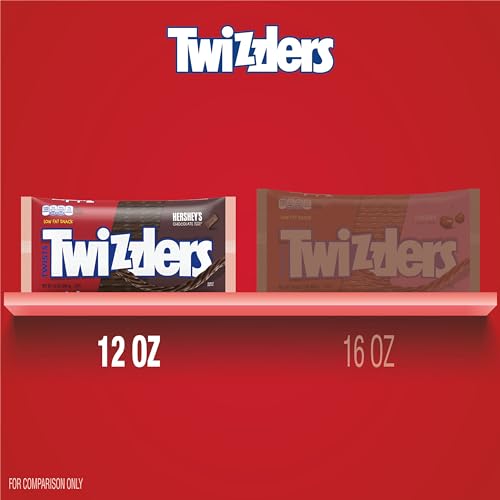 TWIZZLERS Twists, Chocolate Flavor (12-Ounce Bag) | Chocolate flavored TWIZZLERS Twists in a resealable bag for candy bowls, parties and movie nights.