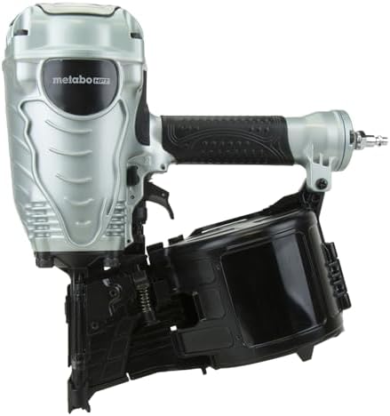 Metabo HPT Coil Framing Nailer, 15° Nails, NV90AGS | Pneumatic Power, Construction Tools, Roof Decking Support, Floor & Truss Applications