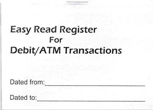 5 ATM Debit Card Mini Checkbook Registers