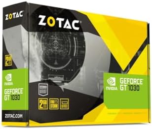 ZOTAC GeForce GT 1030 2GB GDDR5 64-bit PCIe 3.0 DirectX 12 HDCP Ready Low Profile Video Card ZT-P10300A-10L