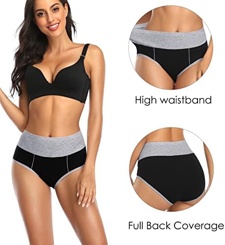 Annenmy Postpartum Underwear Women High Waisted Cotton Underwear Breathable C Section Panties Tummy Control Briefs