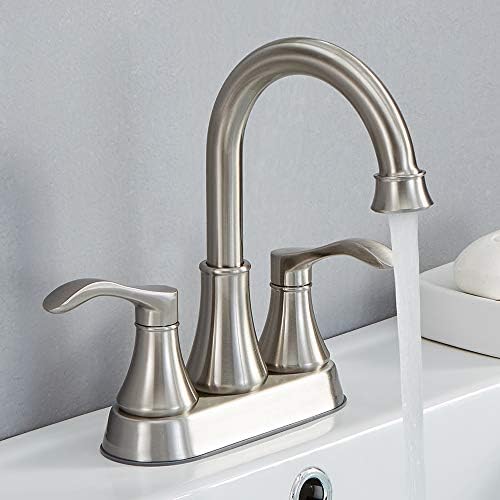 Bathroom Faucet,4 Inch Centerset 2 Handle High-Arc,Oil Rubbed Bronze