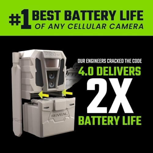 TACTACAM Reveal Pro 4.0 Cellular Trail Camera + FlexPack & Solar R5 (2PK) | Power Bundle – Night Vision, Waterproof, Dual Sensors, 4K