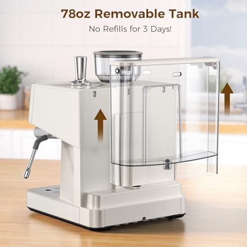 COWSAR 15-Bar Expresso Coffee Machines, Commercial Espresso Machine with Grinder