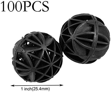AQUANEAT Aquarium 1" Bio Balls 100pcs for Fish Tank Pond Canister Filter Media